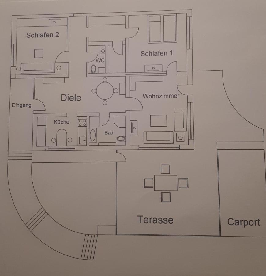 Fewo Zum Golfplatz Lügde Zewnętrze zdjęcie